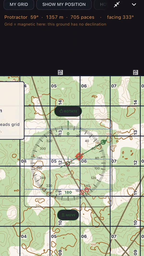 Walking a leg in the Gridland simulator, with the pace count on screen